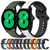 For Samsung Galaxy Watch 4 44mm 20mm Convex Loop Two-Color Silicone Watch Band(Black+Grey)