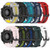 For Garmin Forerunner 645 Music 20mm Vertical Pattern Two-Color Silicone Watch Band(Red+Black)