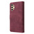 For Samsung Galaxy A13 4G Multifunctional Frosted Zipper Wallet Leather Phone Case(Wine Red)
