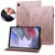For Samsung Galaxy Tab A7 Lite T220/T225 Big Butterfly Embossed Leather Tablet Case(Rose Gold)