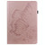 For Samsung Galaxy Tab A7 Lite T220/T225 Big Butterfly Embossed Leather Tablet Case(Rose Gold)