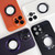 For iPhone 14 Plus Cooling MagSafe Magnifier Phone Case(Orange)