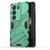 For vivo S17 / S17 Pro Punk Armor 2 in 1 PC + TPU Phone Case with Holder(Green)