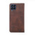 For Samsung Galaxy M53 5G Skin Feel Magnetic Horizontal Flip Leather Phone Case(Dark Brown)