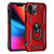 For iPhone 14 Shockproof TPU + PC Ring Holder Phone Case (Red)