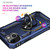 For iPhone 14 Shockproof TPU + PC Ring Holder Phone Case (Blue)