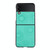 For Samsung Galaxy Z Flip3 5G Sunflower Pattern PU+TPU+PC Shockproof Phone Case(Baby Blue)