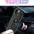 For iPhone 14 Shockproof TPU + PC Ring Holder Phone Case (Black)