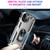 For iPhone 14 Shockproof TPU + PC Ring Holder Phone Case (Silver)