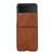 For Samsung Galaxy Z Flip3 5G FaletteTexture PU+TPU+PC Shockproof Phone Case(Brown)