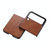 For Samsung Galaxy Z Flip3 5G FaletteTexture PU+TPU+PC Shockproof Phone Case(Brown)