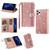 For iPhone 11 Multi-card Slots Starry Sky Laser Carving Glitter Zipper Horizontal Flip Leather Case with Holder & Wallet & Lanyard(Rose Gold)