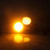 Z008 1 Pair 12V Modified Universal Motorcycle LED Turn Signal, Light Color:Yellow Light(Black)