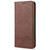 For iPhone X / XS AZNS Magnetic Calf Texture Horizontal Flip Leather Case with Card Slots & Holder & Wallet(Dark Brown)