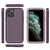 For iPhone 11 Pro 360 All-inclusive Shockproof Precise Hole PC + TPU Protective Case (Purple)