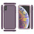 For iPhone XS Max 360 All-inclusive Shockproof Precise Hole PC + TPU Protective Case(Purple)