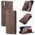 For iPhone XS Max CaseMe-013 Multifunctional Retro Frosted Horizontal Flip Leather Case with Card Slot & Holder & Wallet(Coffee)