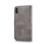 For iPhone XS Max DG.MING Crazy Horse Texture Flip Detachable Magnetic Leather Case with Holder & Card Slots & Wallet (Grey)