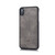 For iPhone XS Max DG.MING Crazy Horse Texture Flip Detachable Magnetic Leather Case with Holder & Card Slots & Wallet (Grey)