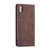 For iPhone X / XS CaseMe-013 Multifunctional Retro Frosted Horizontal Flip Leather Case with Card Slot & Holder & Wallet(Coffee)