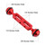 PULUZ 5.1 inch 13cm Aluminum Alloy Dual Balls Arm, Ball Diameter: 25mm(Red)