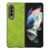 For Samsung Galaxy Z Fold4 Sunflower Pattern PU+TPU+PC Shockproof Phone Case(Light Green)