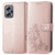 For Xiaomi Redmi Note 11T Four-leaf Clasp Embossed Buckle Leather Phone Case(Rose Gold)