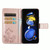 For Xiaomi Redmi Note 11T Four-leaf Clasp Embossed Buckle Leather Phone Case(Rose Gold)