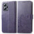 For Xiaomi Redmi Note 11T Four-leaf Clasp Embossed Buckle Leather Phone Case(Purple)