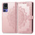 For TCL 40 SE Mandala Flower Embossed Leather Phone Case(Rose Gold)