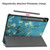 For Samsung Galaxy Tab S9+ JUNSUNMAY Custer Painted 3-Fold Stand Leather Smart Tablet Case(Apricot Flower)