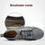 Spring And Summer Men Casual Breathable Peas Shoes Leather Pigskin Lazy Sneakers, Size: 45(Beige)