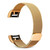 Smart Watch Stainless Steel Watch Band for FITBIT Charge 2, Size: S(Gold)