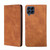 For Samsung Galaxy M53 5G Skin Feel Magnetic Horizontal Flip Leather Phone Case(Light Brown)