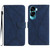 For Honor 90 Lite Stitching Embossed Leather Phone Case(Blue)