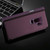 For Galaxy S9+ Electroplating Mirror Horizontal Flip Leather Case with Holder (Purple)