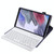 A220 Candy Color TPU Detachable Bluetooth Keyboard Leather Case with Bracket For Samsung Galaxy Tab A7 Lite 8.7 T220 / T225(Purple)