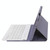 A220 Candy Color TPU Detachable Bluetooth Keyboard Leather Case with Bracket For Samsung Galaxy Tab A7 Lite 8.7 T220 / T225(Purple)