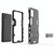 For Samsung Galaxy M51 PC + TPU Shockproof Protective Case with Holder(Black)