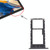 For Samsung Galaxy Tab A8 10.5 2021 SM-X200/X205 SIM Card Tray + SIM Card Tray / Micro SD Card Tray (Black)