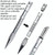 Umbrella Rope Needle Marlin Spike Bracelet DIY Weaving Tool, Specification: 9 PCS / Set Black