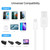HAWEEL 2m USB-C / Type-C to USB 2.0 Data & Charging Cable(White)