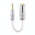 ZS0021 3.5mm Male to 4.4mm Female Balance Adapter Cable (Silver)