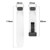 For Garmin Fenix 5S 20mm Folding Buckle Hole Silicone Watch Band(White)