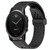 For Garmin Fenix 5S 20mm Folding Buckle Hole Silicone Watch Band(Black)