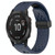 For Garmin Fenix 6 Pro GPS 22mm Folding Buckle Hole Silicone Watch Band(Midnight Blue)
