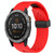 For Garmin Fenix 7 22mm Folding Buckle Hole Silicone Watch Band(Red)