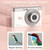 C13 2.88 inch 4K 8X Optical Zoom Telescopic Lens HD Digital Camera, Spec: White+Card Reader+32G