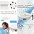 22cm Charging Rotating Display Stand Video Shooting Turntable, Load: 50kg, Power Plug:US Plug(White)