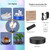 22cm Charging Rotating Display Stand Video Shooting Turntable, Load: 50kg, Power Plug:UK Plug(Black)